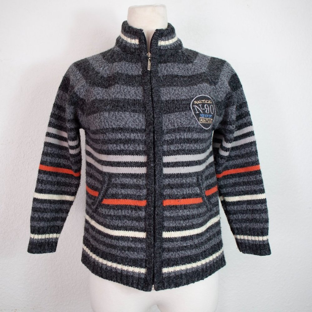 Yildiz Kids Wool Full Zip Sweater Youth Size 12-13